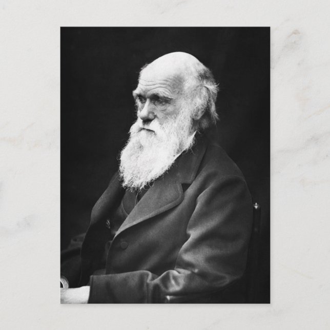 Charles Darwin Portrait Postkarte (Vorderseite)