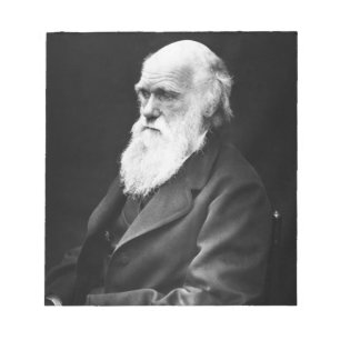 Charles Darwin Porträt Notizblock