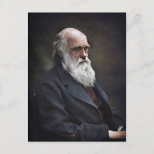 Charles Darwin Postkarte