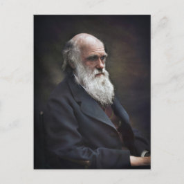 Charles Darwin Postkarte