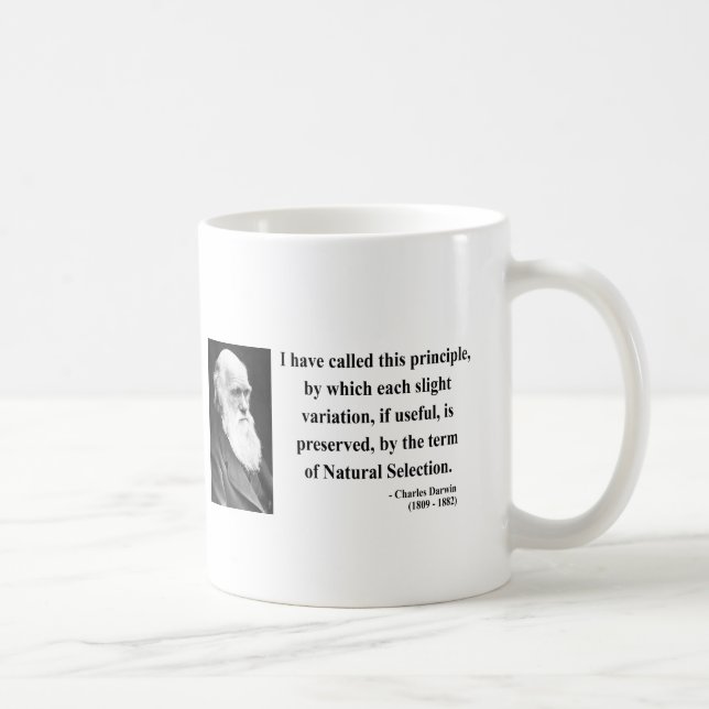 Charles Darwin-Zitat 6b Kaffeetasse (Rechts)