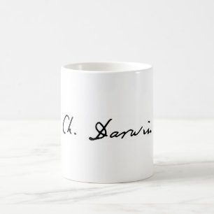 Charles- Darwinunterzeichnungs-Tasse Kaffeetasse
