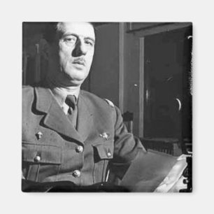 Charles de Gaulle Portrait Magnet