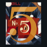 Charles Demuth I sah die Abbildung 5 in Gold Abstr Poster<br><div class="desc">"I sah the Figure 5 in Gold" (1928) von Charles Demuth ist ein eindrucksvolles Beispiel für die amerikanische modernistische Kunst. Das Bild zeigt eine große, goldene Zahl "5", die in fett geometrischen Formen dargestellt ist, die sich aus einer Flut dynamischer, überlappender Formen zu ergeben scheint. Die Komposition spiegelt Demuths innovative...</div>