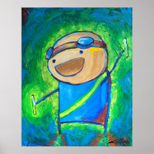 Charles der Raver 24x30 " Poster