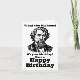 Charles Dickens Birthday Karte