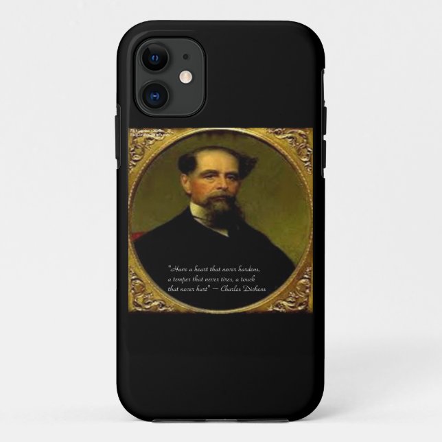 Charles Dickens & Heartfelt Quote iPhone 6 Fall Case-Mate iPhone Hülle (Rückseite)
