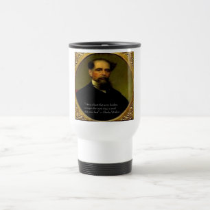 Charles Dickens & Heartfelt Zitat Reisebecher