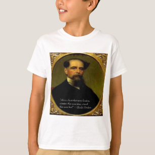 Charles Dickens & Herzliches Zitat T-Shirt