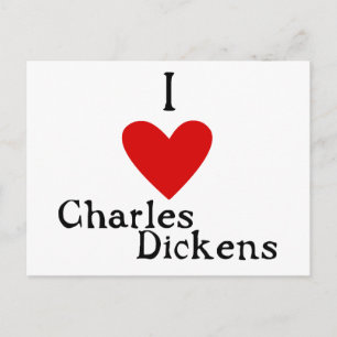 Charles Dickens Liebe Postkarte