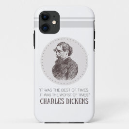 Charles Dickens Portrait und Zitat Case-Mate iPhone Hülle