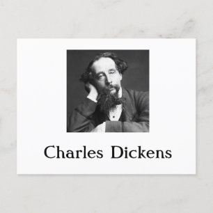 Charles Dickens Postcard Feiertagspostkarte