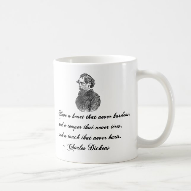 Charles Dickens - unser Zitat von einem Freund Kaffeetasse (Rechts)