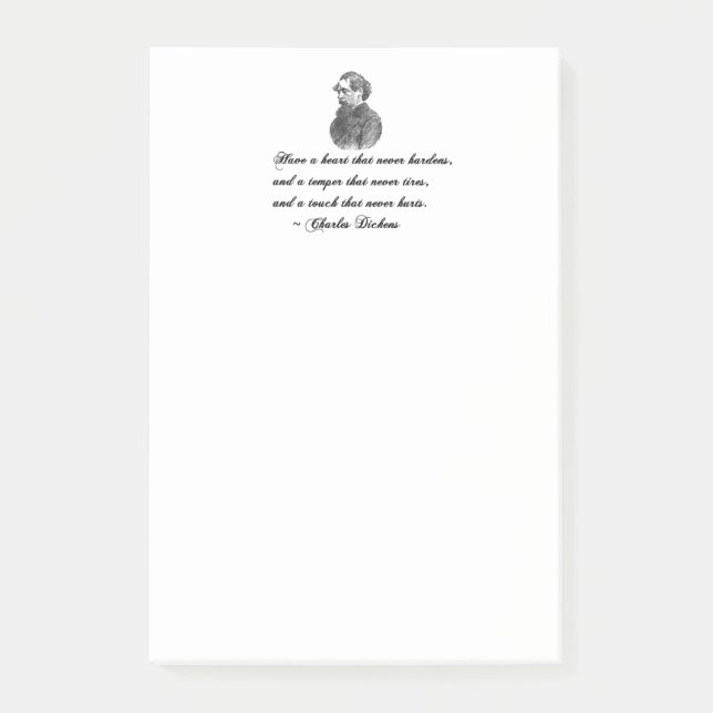 Charles Dickens - unser Zitat von einem Freund Post-it Klebezettel (Vorderseite)