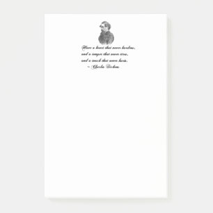Charles Dickens Zitat unseres Freundes Post-it Klebezettel
