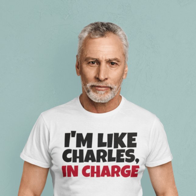 CHARLES EN CHARGE, T-SHIRTS DE RETRO HOMMES (Créateur téléchargé)