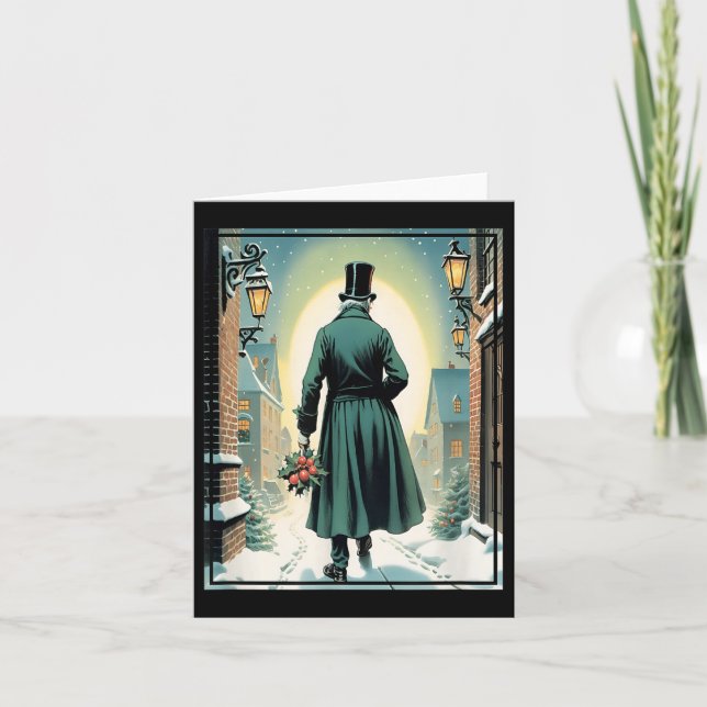 Charles Ens Christmas Clic Buch Ebeneezer Scrooge Karte (Vorderseite)
