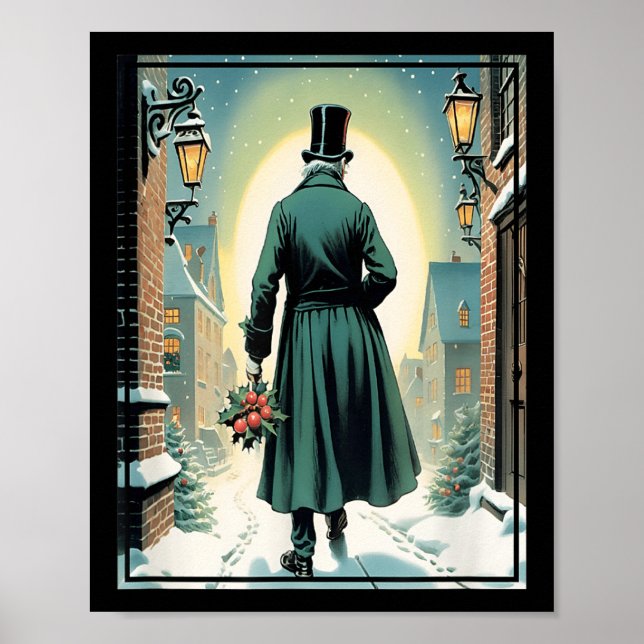 Charles Ens Christmas Clic Buch Ebeneezer Scrooge Poster (Vorne)