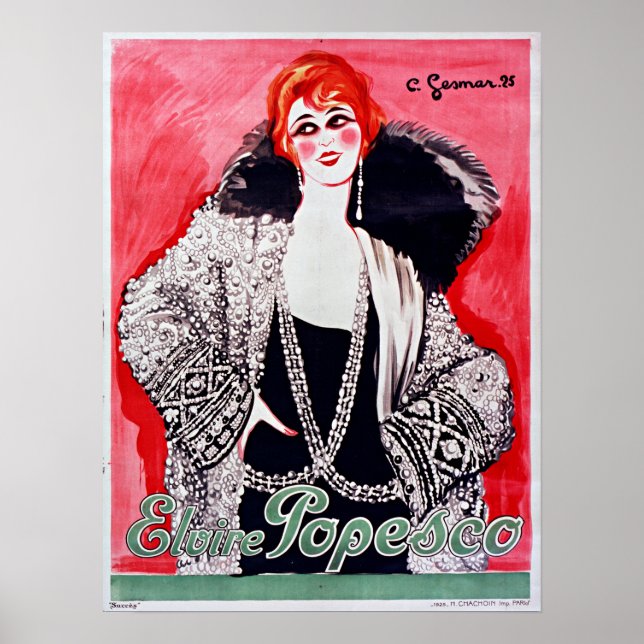 Charles Gesmar Elvire Popesco Poster (Vorne)