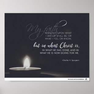 Charles H. Spurgeon - allein in Christus Poster