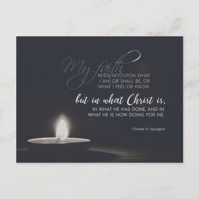 Charles H. Spurgeon - allein in Christus Postkarte (Vorderseite)