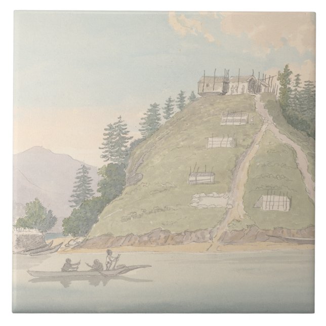 Charles Hamilton Smith - Dorf Friendly Indian Fliese (Vorderseite)