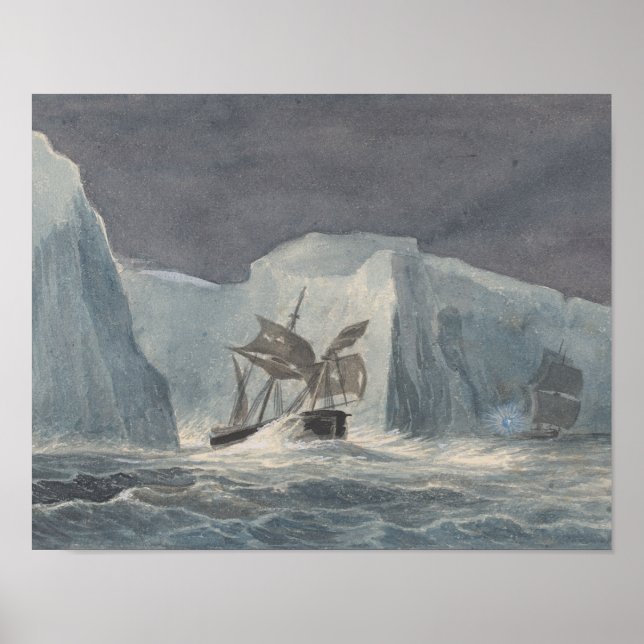 Charles Hamilton Smith - The Erebus Passing Poster (Vorne)