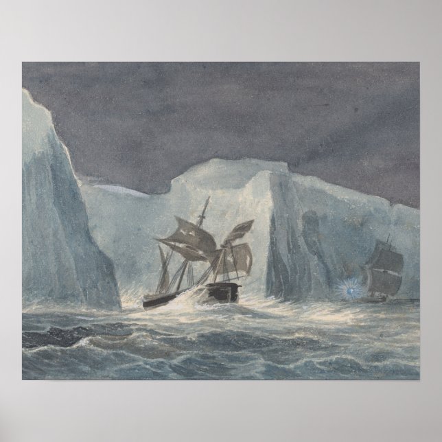 Charles Hamilton Smith - The Erebus Passing Poster (Vorne)