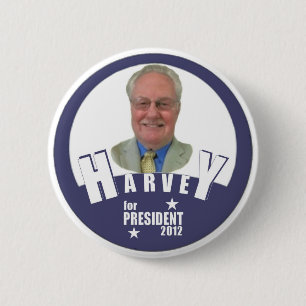 Charles Harvey für Präsidenten 2012 Button