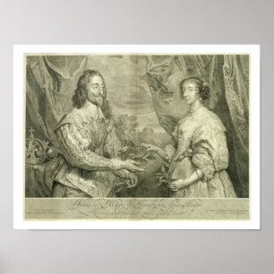 Charles I (1600-49) and Henrietta Maria (1609-69) Poster