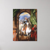 Charles I über Horseback von Van Dyck