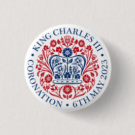 Charles III Coronation Button