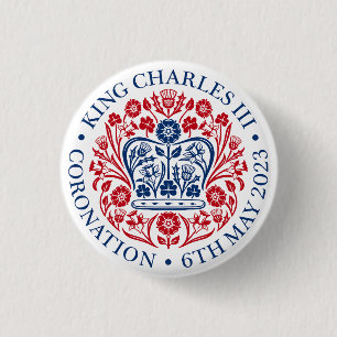 Charles III Coronation Button