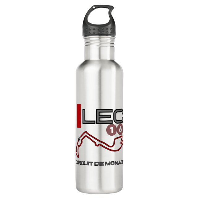 Charles Leclerc, Formel 1, Grand Prix von Monaco Edelstahlflasche (Vorderseite)