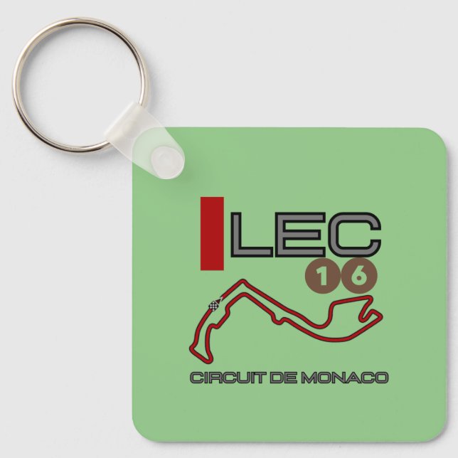 Charles Leclerc, Formel 1, Grand Prix von Monaco Schlüsselanhänger (Vorderseite)