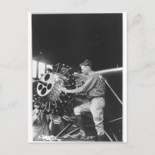 Charles Lindbergh Circa 1927 Postkarte (Vorderseite)