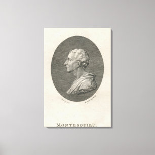 Charles Louis de Secondat, Baron de Montesquieu Leinwanddruck