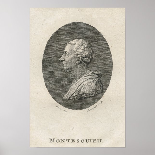 Charles Louis de Secondat, Baron de Montesquieu Poster (Vorne)