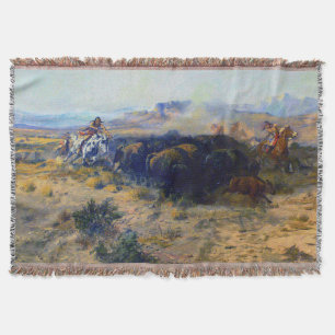 Charles M Russell Die Büffeljagd 1899 Decke