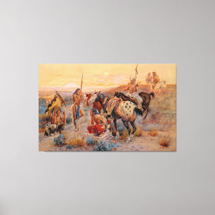 Charles M. Russell's First Wagon Tracks (1908) Leinwanddruck