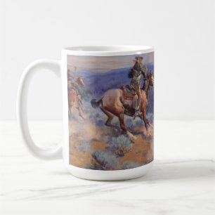 Charles Marion Russell - Loops und Swift Pferde Kaffeetasse
