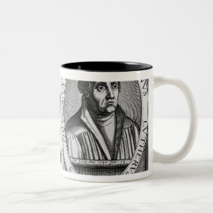 Charles Martel und Martin Luther Zweifarbige Tasse