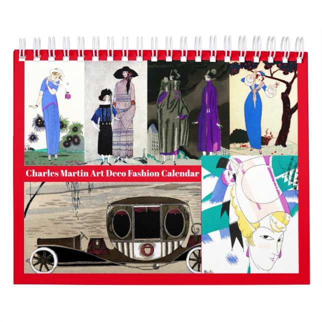 Charles Martin Art Deco Fashion Calendar Kalender (Titelbild)