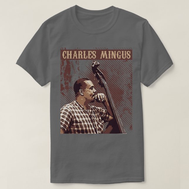 Charles Mingus Jazz Vintag T-Shirt (Design vorne)