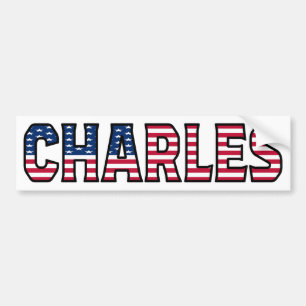 Charles Nom Vorname USA Aufkleber Sticker Auto