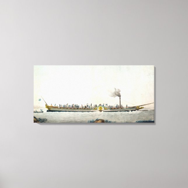 Charles-Philippe, das erste Dampfboot Leinwanddruck (Vorderseite)