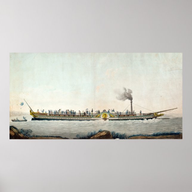 Charles-Philippe, das erste Dampfboot Poster (Vorne)