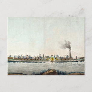 Charles-Philippe, das erste Dampfboot Postkarte
