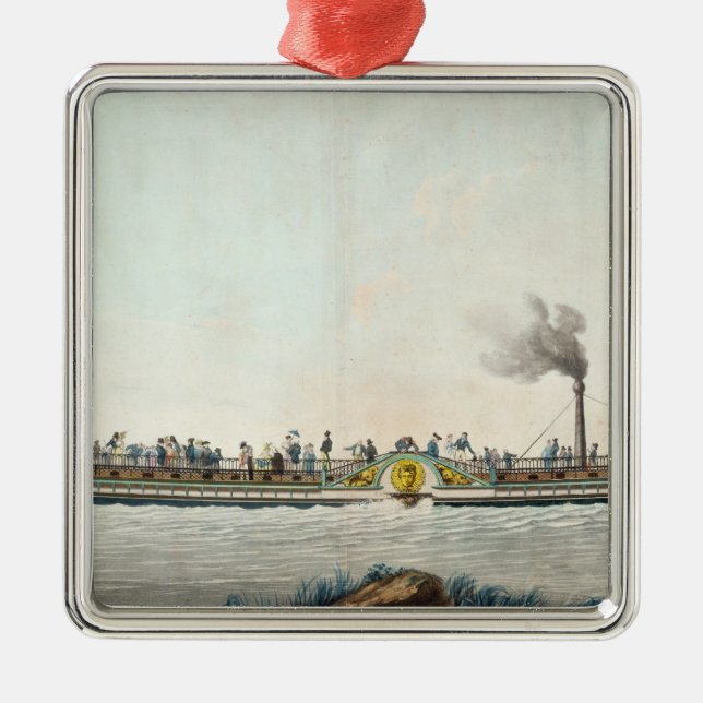 Charles-Philippe, der erste Steamboat Ornament Aus Metall (Vorne)