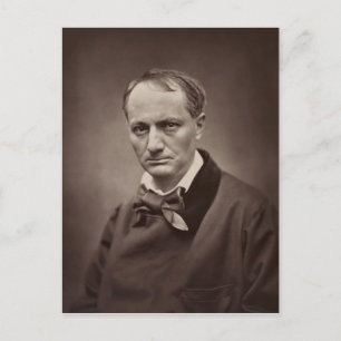 Charles Pierre Baudelaire Portrait Étienne Carjat Postkarte